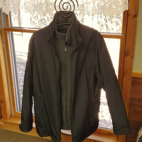 Weatherproof Double Lined Zip Fleece Pockets Collared Adjust Sleeves Sz M Jacket - Picture 1 of 14